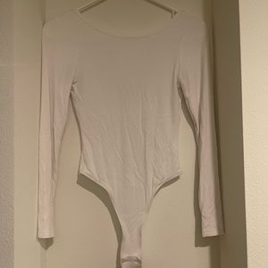 White leotard / one piece / bodysuit